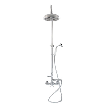 Exposed Thermostatic Shower System Wall Mounted with 1.75 GPM Handshower and Lever Handles