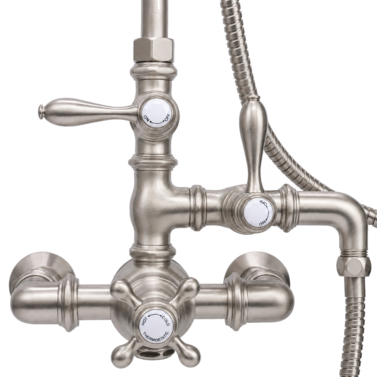 Exposed Thermostatic Shower and Handheld P0902 | Strom Living - Showers