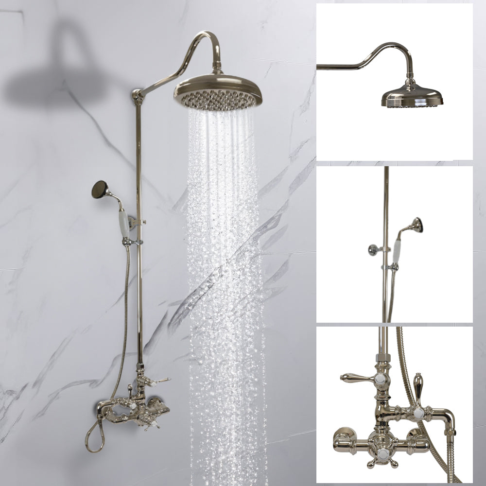 Exposed Thermostatic Shower and Handheld P0902 | Strom Living - Showers