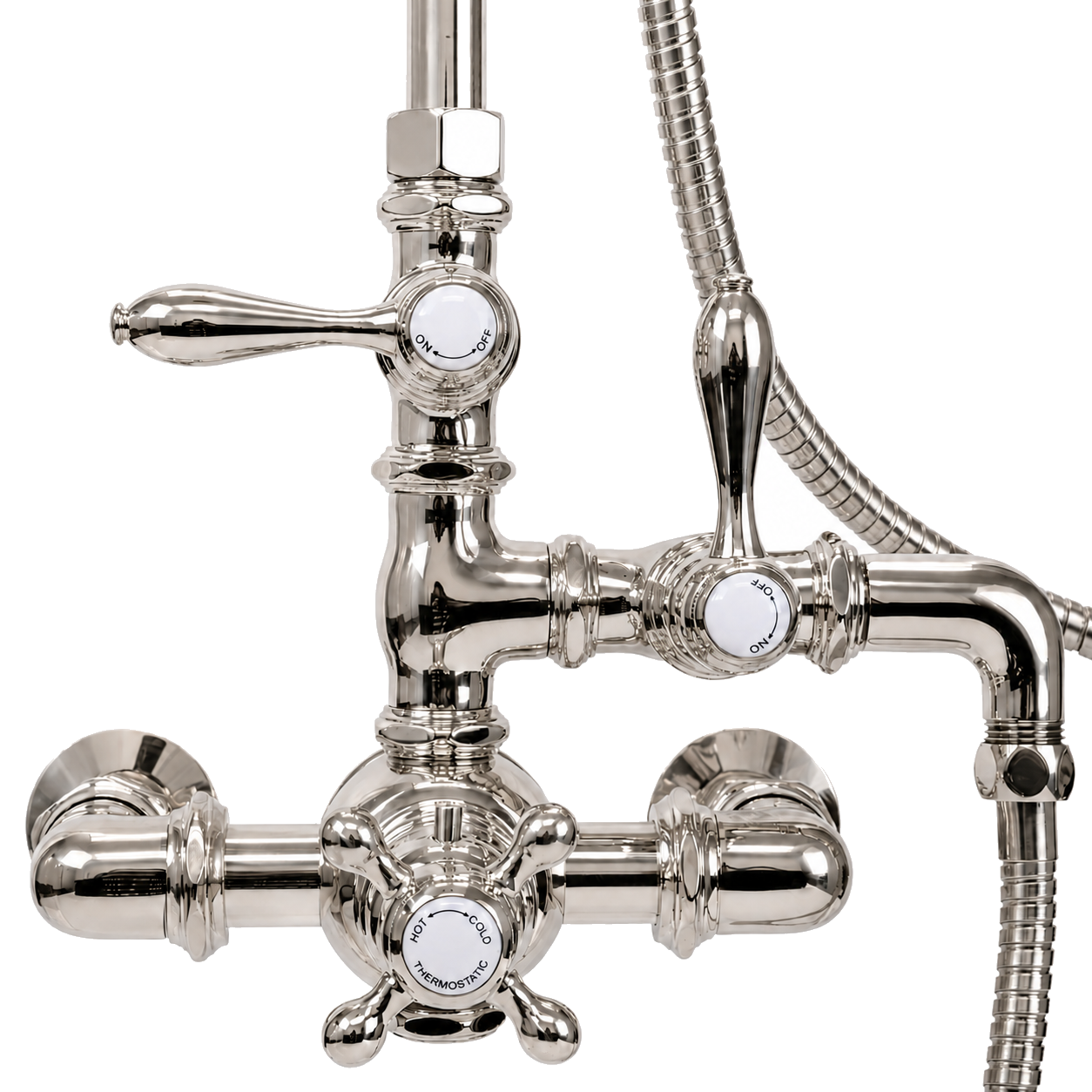Exposed Thermostatic Shower and Handheld P0902 | Strom Living - Showers