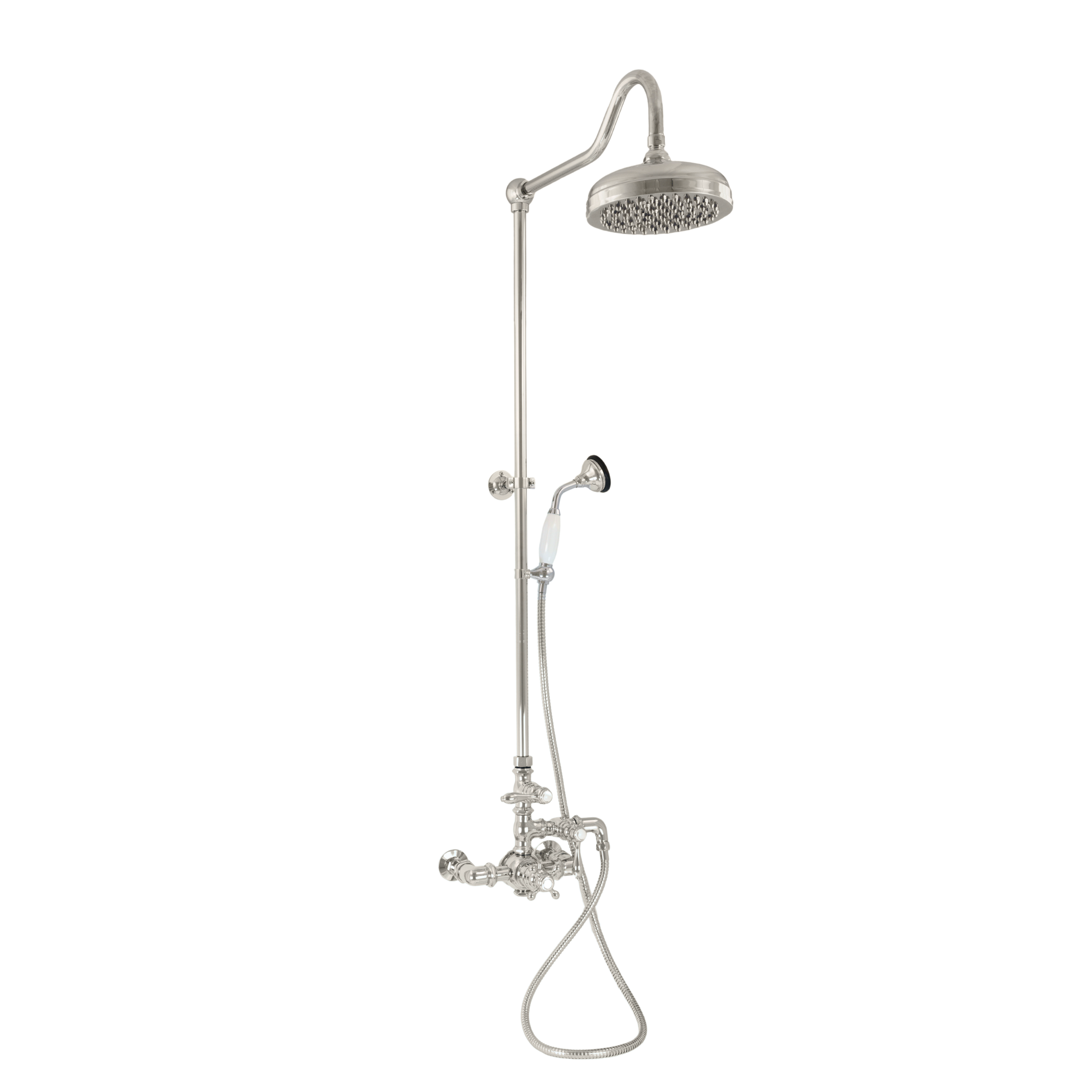 Exposed Thermostatic Shower and Handheld P0902 | Strom Living Polished Nickel - Showers