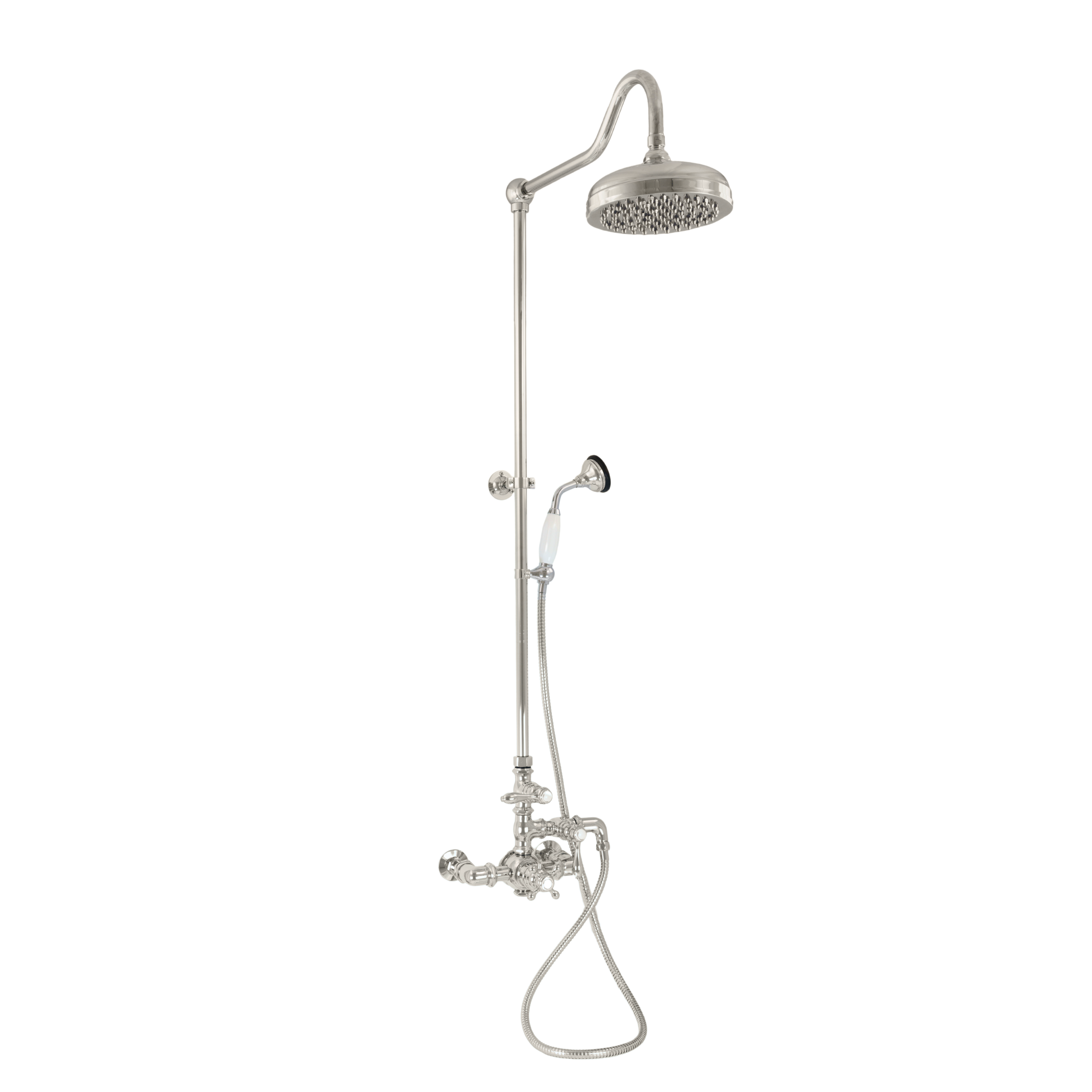 Exposed Thermostatic Shower and Handheld P0902 | Strom Living Polished Nickel - Showers