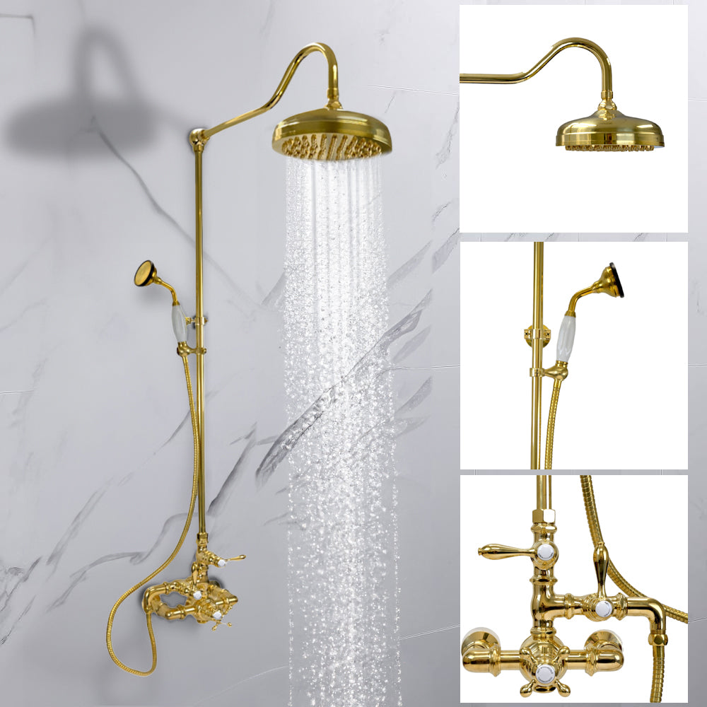 Exposed Thermostatic Shower and Handheld P0902 | Strom Living - Showers
