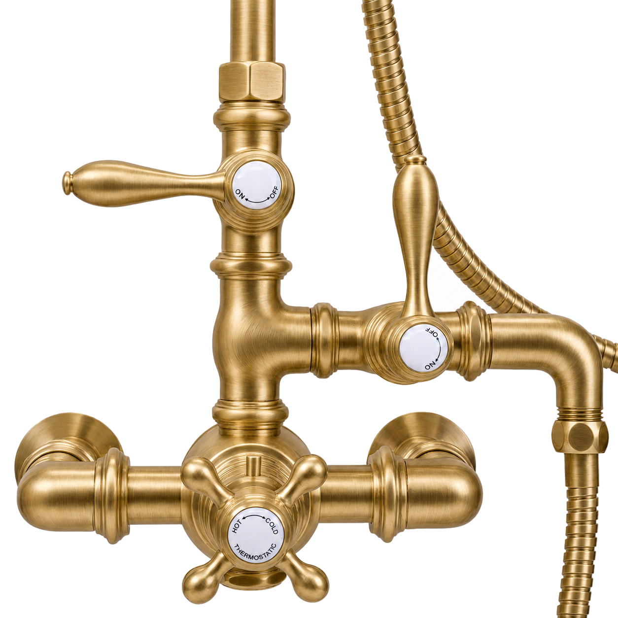 Exposed Thermostatic Shower and Handheld P0902 | Strom Living - Showers