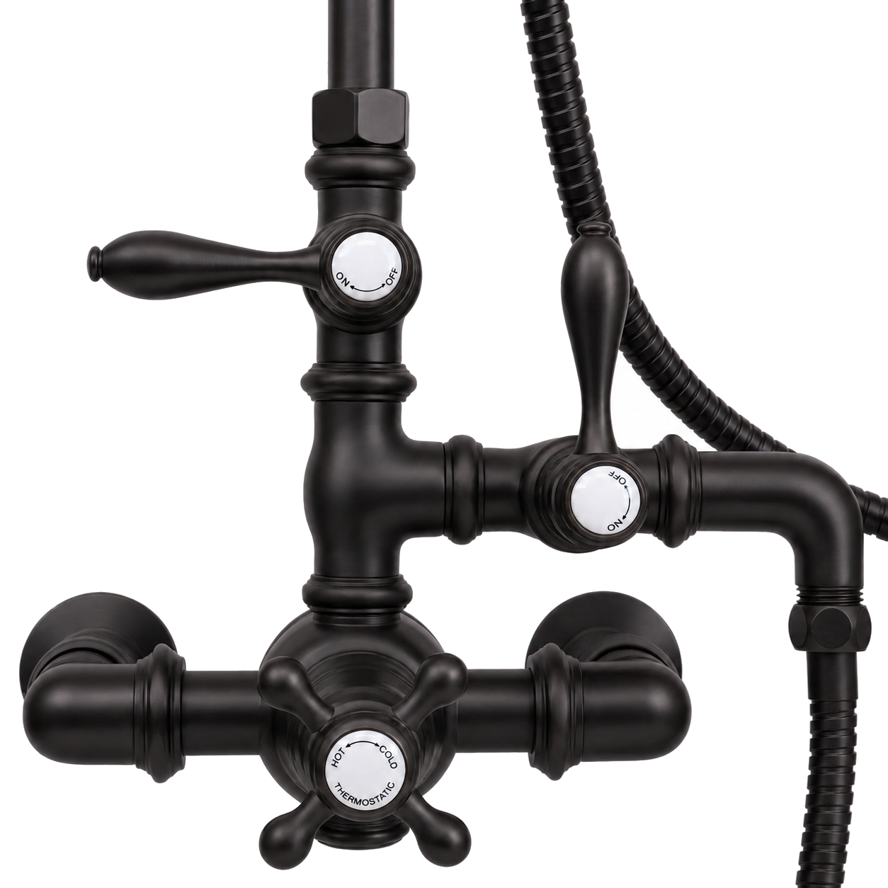 Exposed Thermostatic Shower and Handheld P0902 | Strom Living - Showers