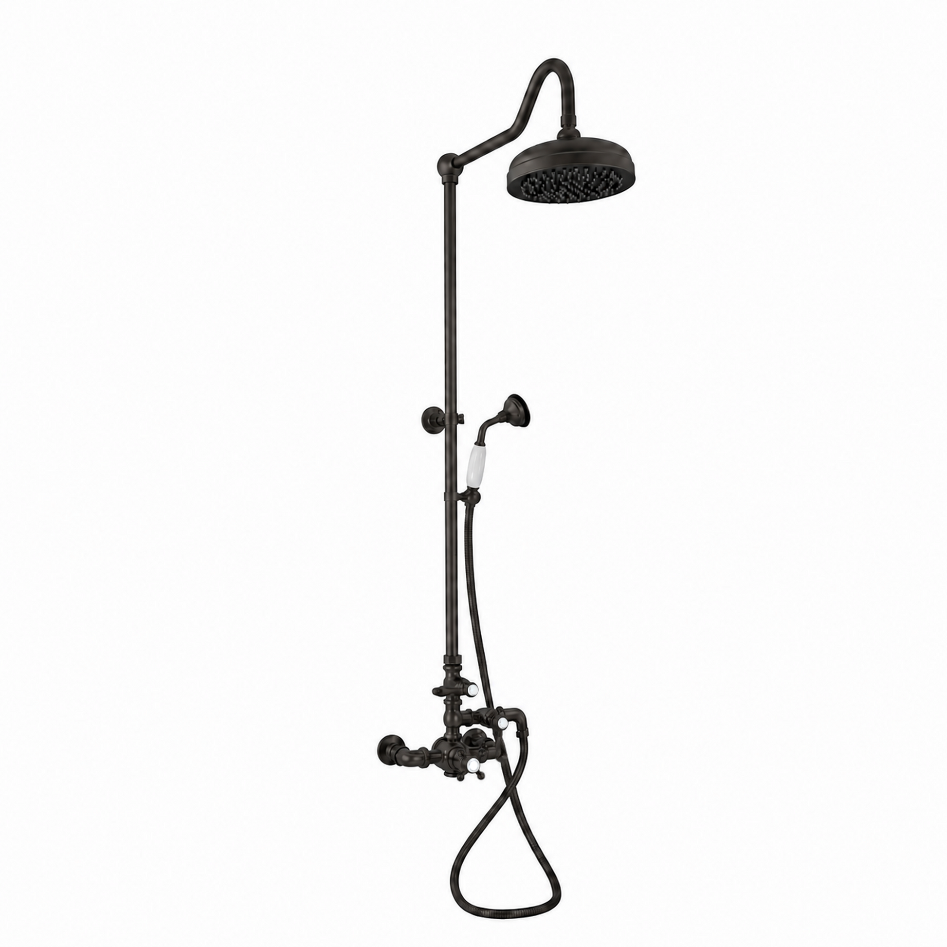 Exposed Thermostatic Shower and Handheld P0902 | Strom Living Oil Rubbed Bronze - Showers