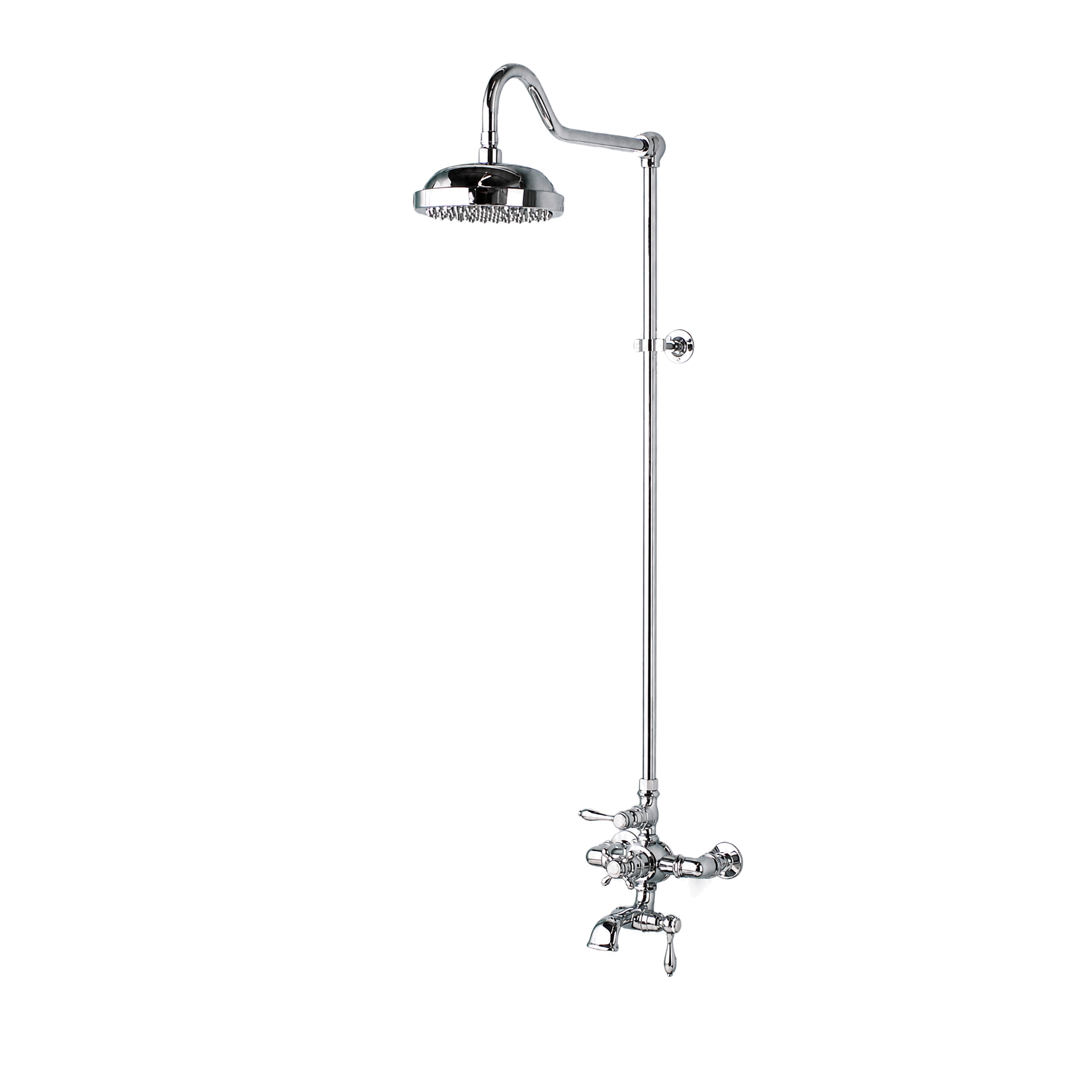 Thermostatic Shower System with Tub Spout P0903 | Strom Living Chrome - Showers