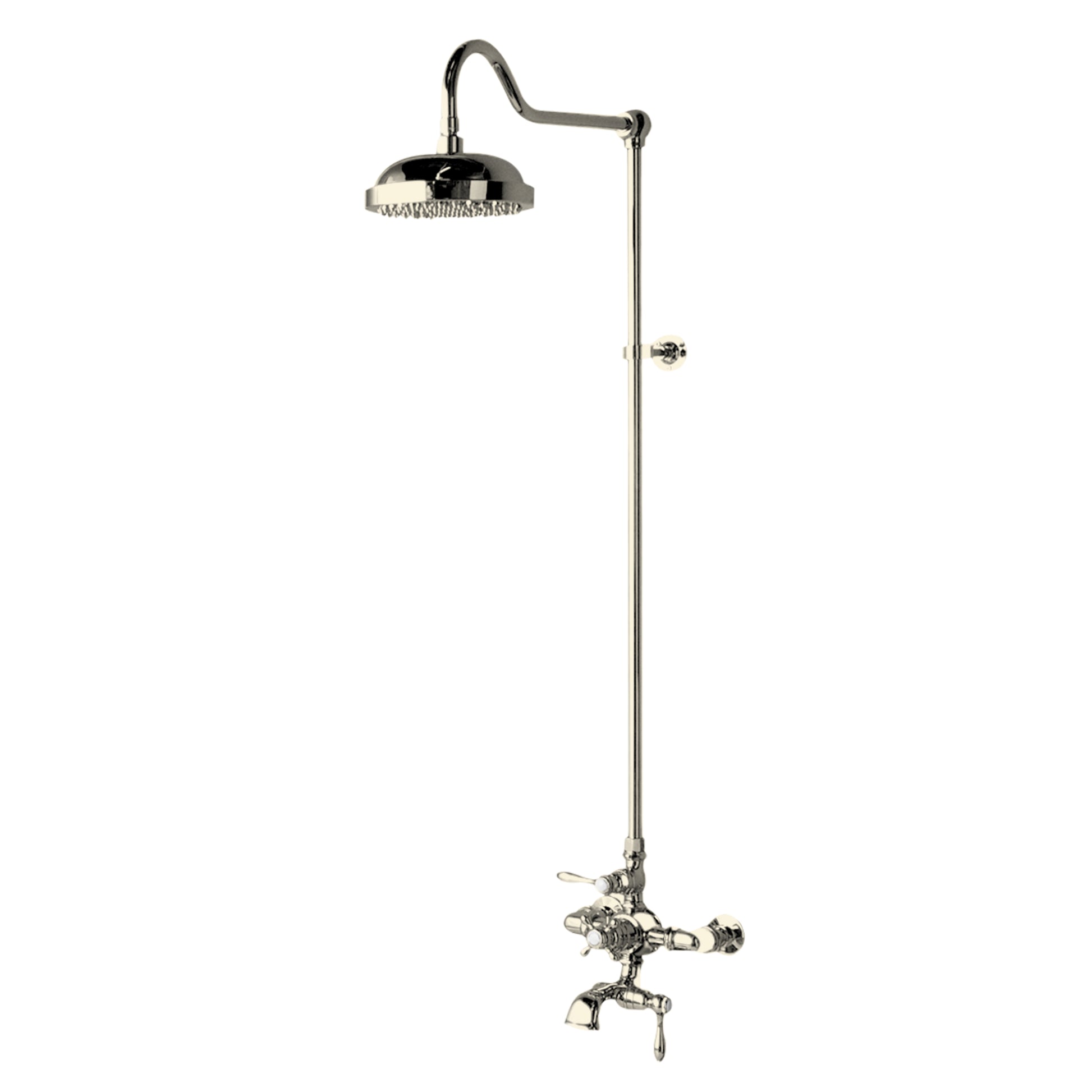 Thermostatic Shower System with Tub Spout P0903 | Strom Living Matte Nickel - Showers