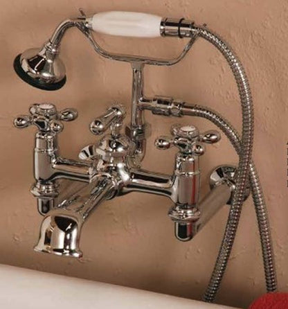 Strom Living Wall Mounted Faucet with Handheld Shower and Vacuum Breaker