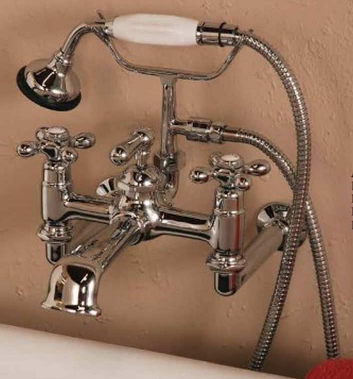 Wall Mount Faucet with Handheld Shower and Vacuum Breaker P0905 | Strom Living