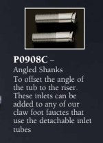 Strom Living Angled Inlet Shanks Pair, Fits 3/4'' OD