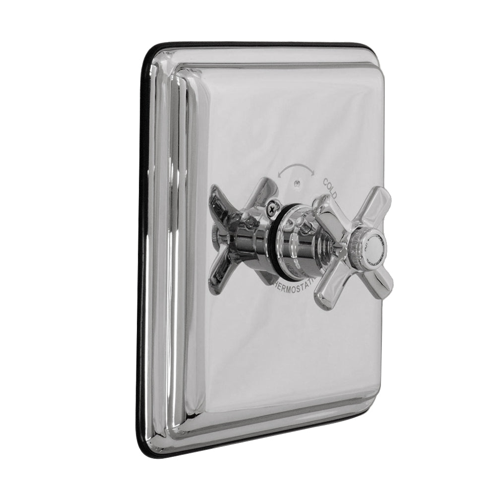 Strom Living Thermo Shower Control with Durable Brass Construction and Cross Handle
