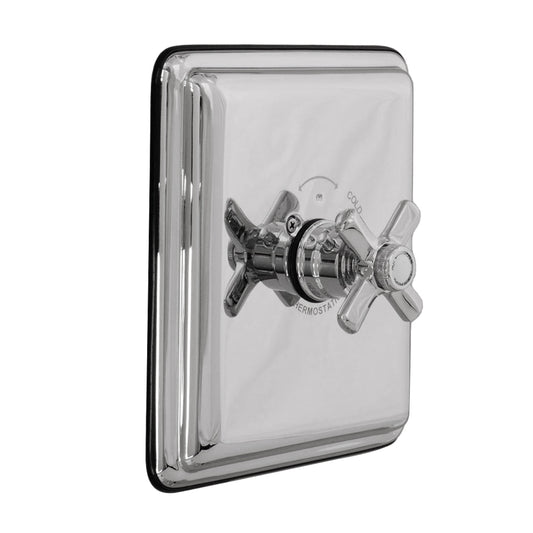 Strom Living Thermo Shower Control with Durable Brass Construction and Cross Handle