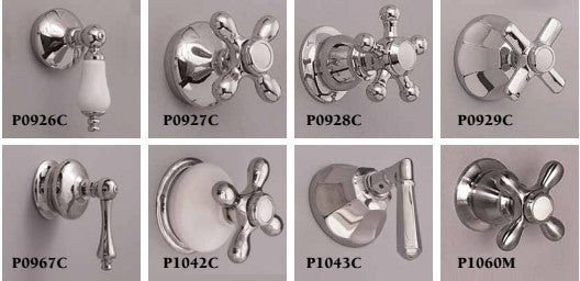 Strom Living Mississippi Shower Control Set with Lever Handle and Solid Brass