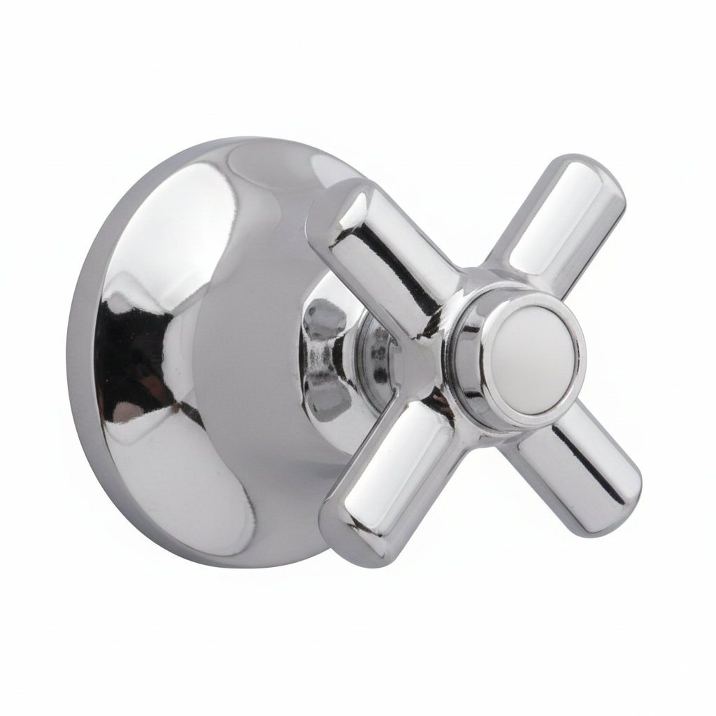Strom Living Mississippi Shower Control Set with Cross Handle and Escutcheon P0929| Strom Living - Showers