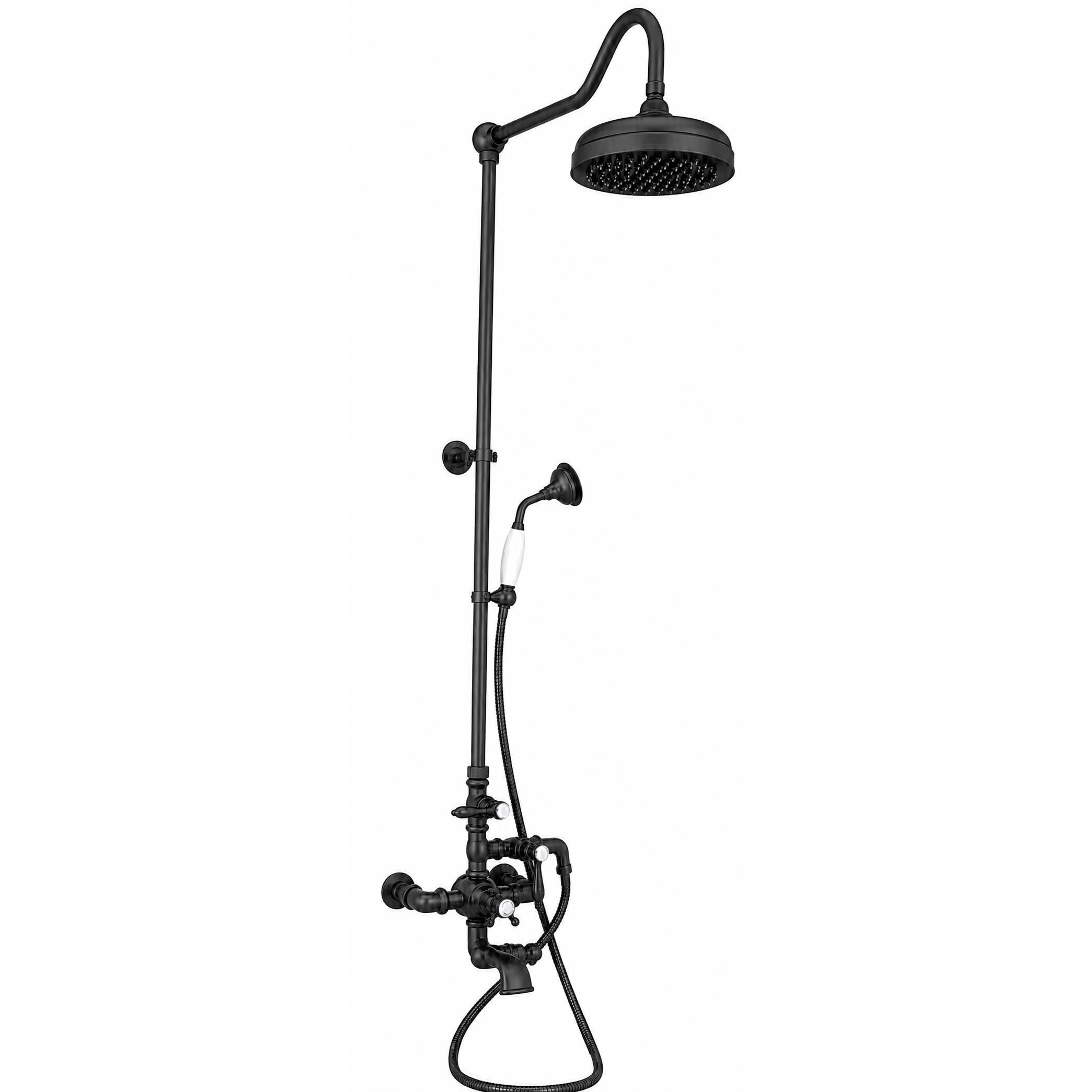 Exposed Thermostatic Shower System and Tub Filler P0963 | Strom Living
