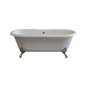 The Arcadia 66" Double Ended Clawfoot Acrylic Tub without Faucet Holes P0949 | Strom Living