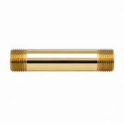 IPS Nipple Pair 3 1/2" x 1/2", Fits P0166HUC Hook Up Kit P0953 | Strom Living Polished Brass - Plumbing Parts