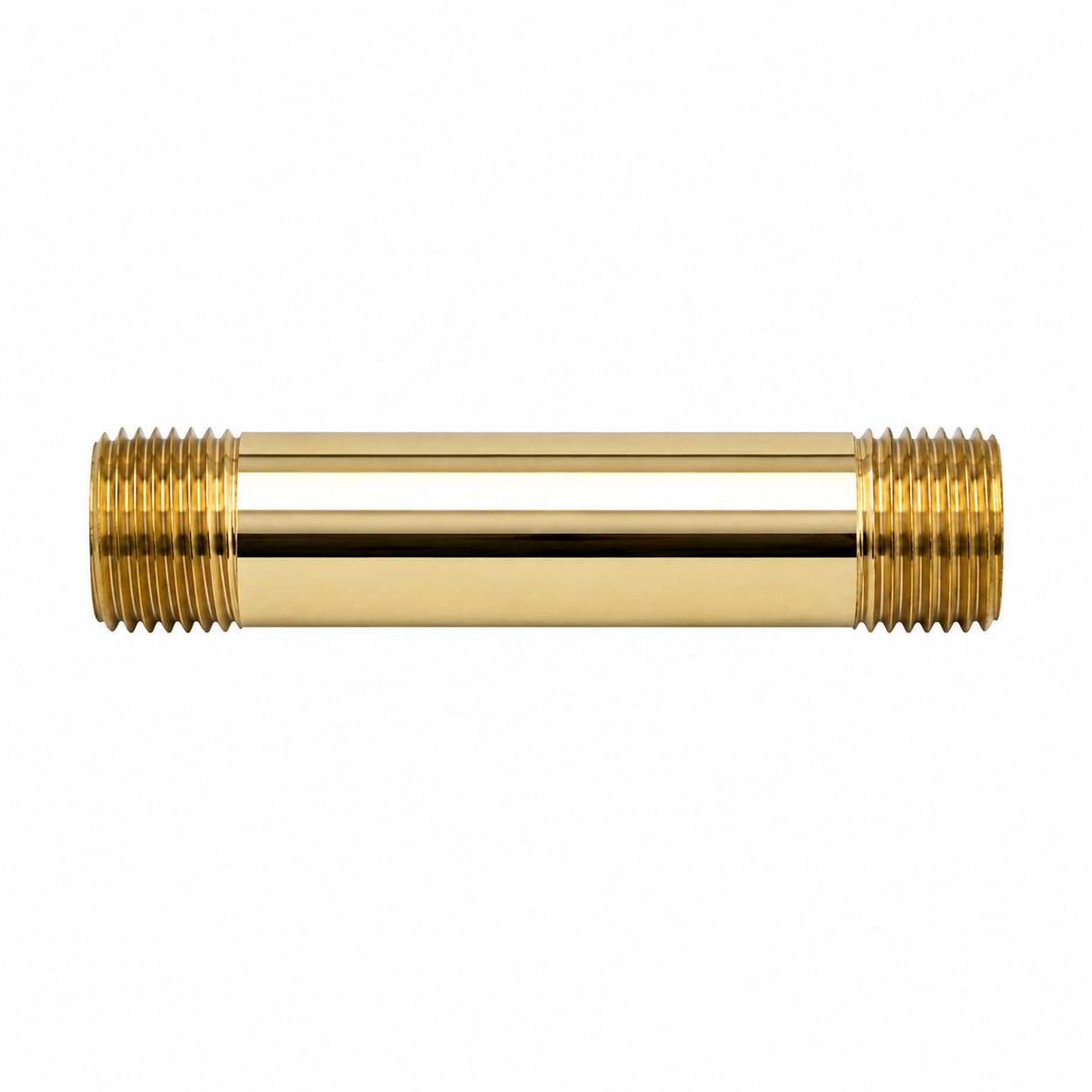 IPS Nipple Pair 3 1/2" x 1/2", Fits P0166HUC Hook Up Kit P0953 | Strom Living Supercoat Brass - Plumbing Parts