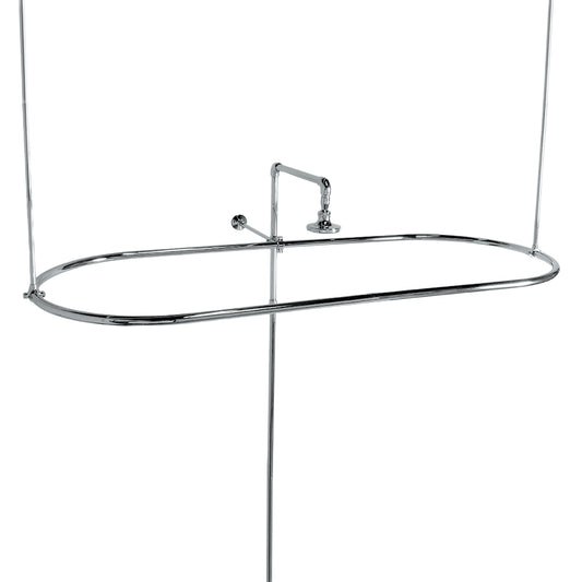 Strom Living Enclosure with Oval Shower, End Mount and 36" Braces