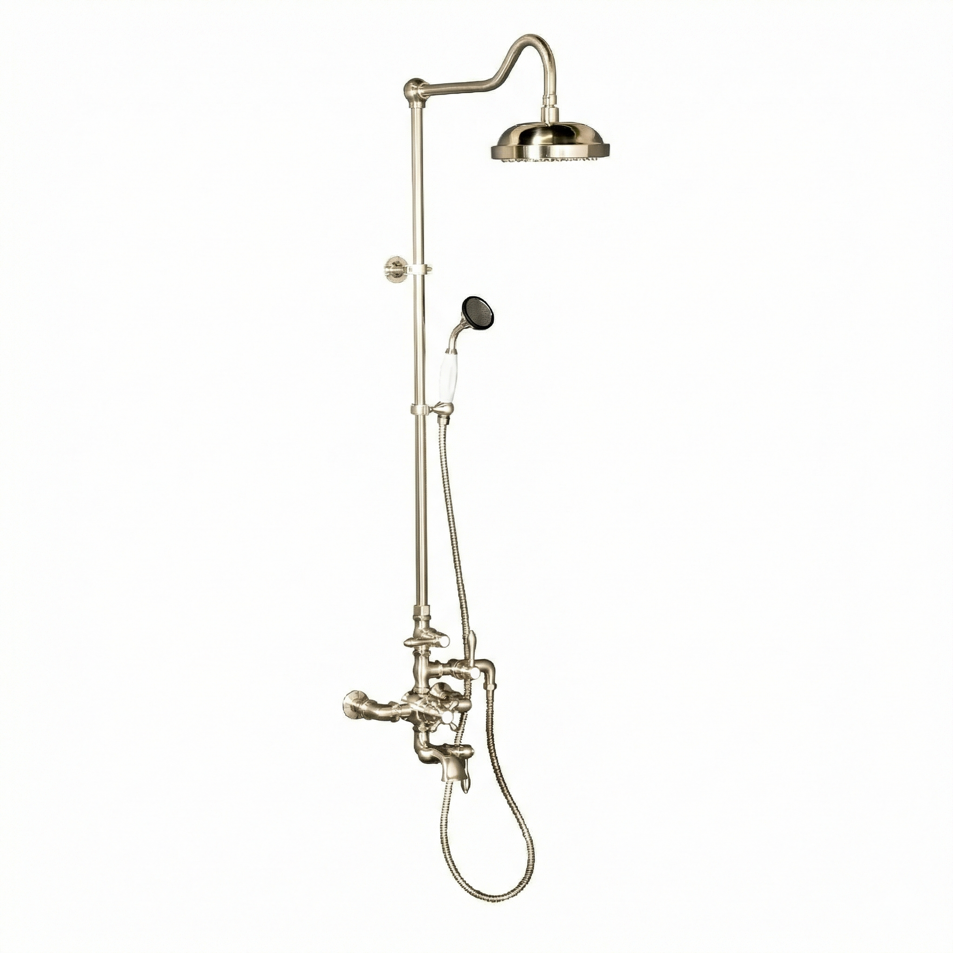 Exposed Thermostatic Shower System and Tub Filler P0963 | Strom Living Polished Nickel - Showers