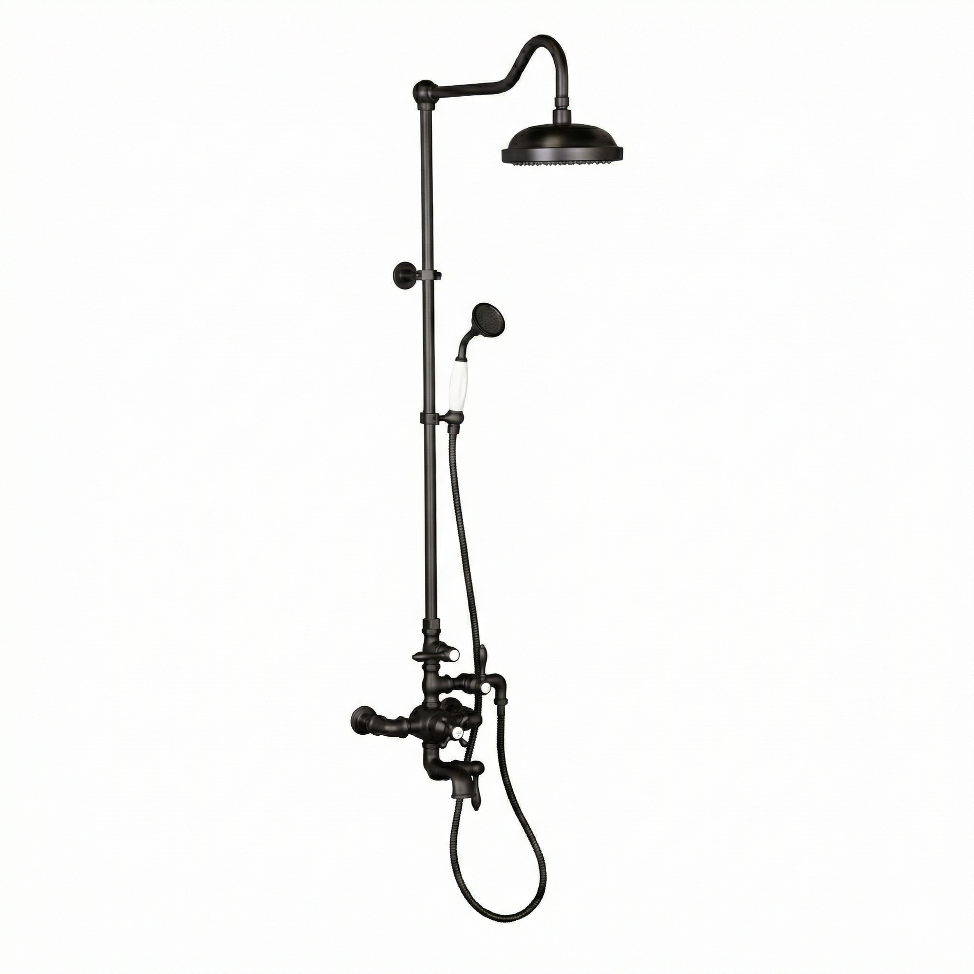 Exposed Thermostatic Shower System and Tub Filler P0963 | Strom Living Oil Rubbed Bronze - Showers