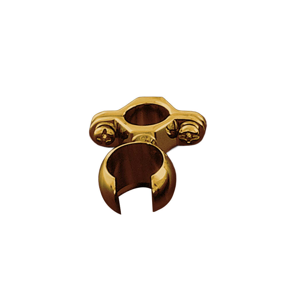 Strom Living Riser Bracket for Handheld Sprayer, Fits 3/4'' OD Polished Brass 5 8" OD - Plumbing Parts