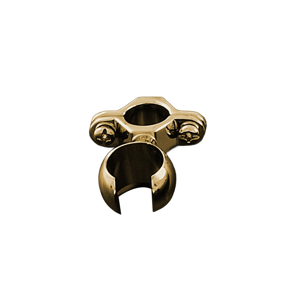 Strom Living Riser Bracket for Handheld Sprayer, Fits 3/4'' OD Satin Brass 5 8" OD - Plumbing Parts