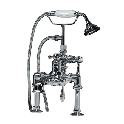 Strom Living Thermostatic Deck Mount Tub Faucet with Straight Spout and 7" center