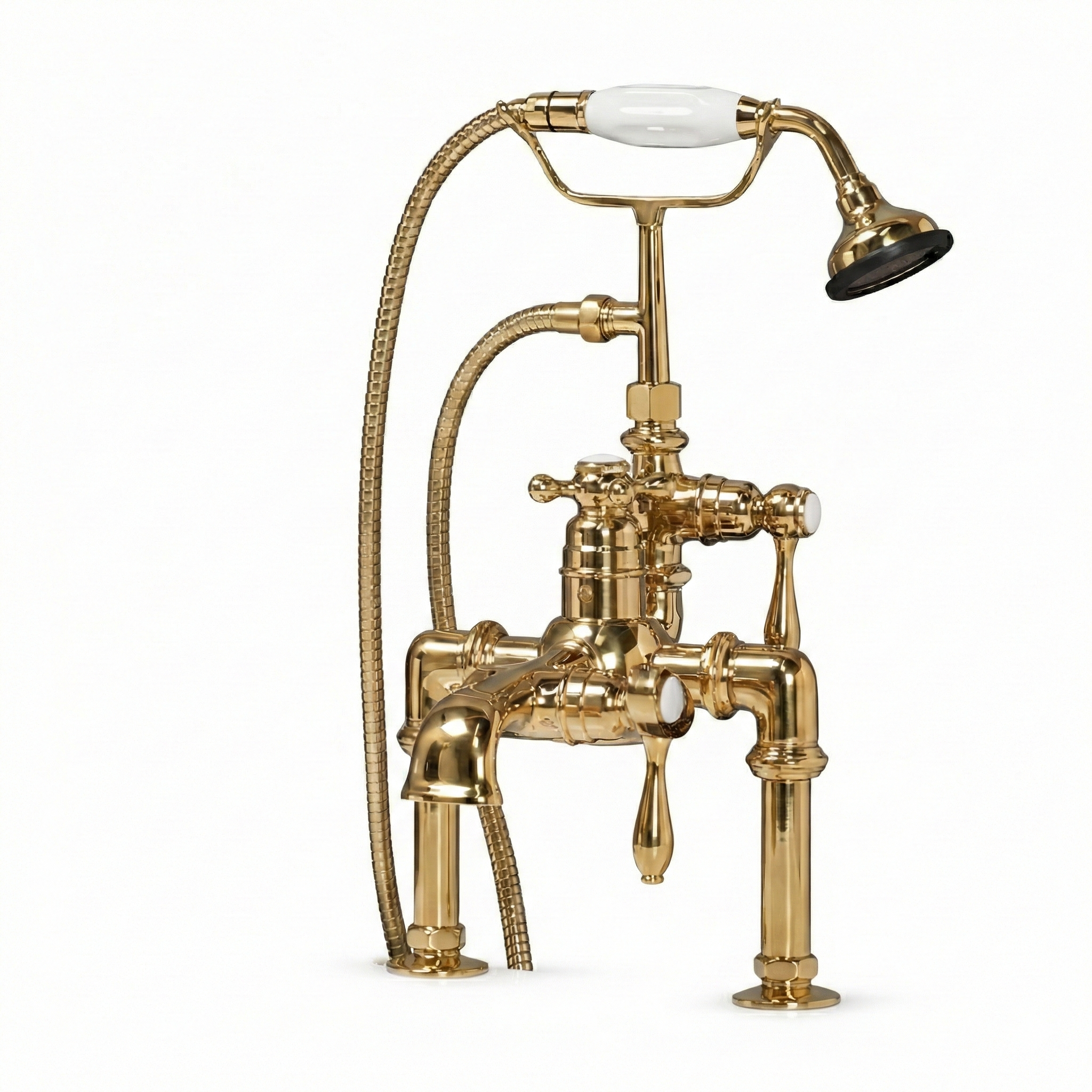 Thermostatic Deck Mount Tub Faucet P0969 | Strom Living Polished Brass - Tub Fillers