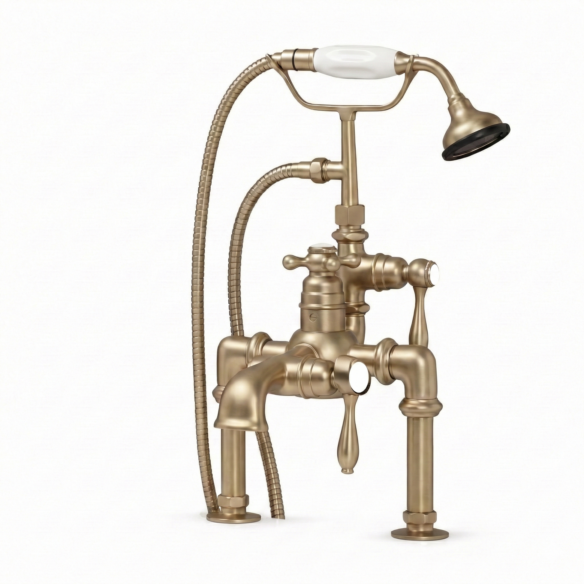 Thermostatic Deck Mount Tub Faucet P0969 | Strom Living Raw Brass - Tub Fillers