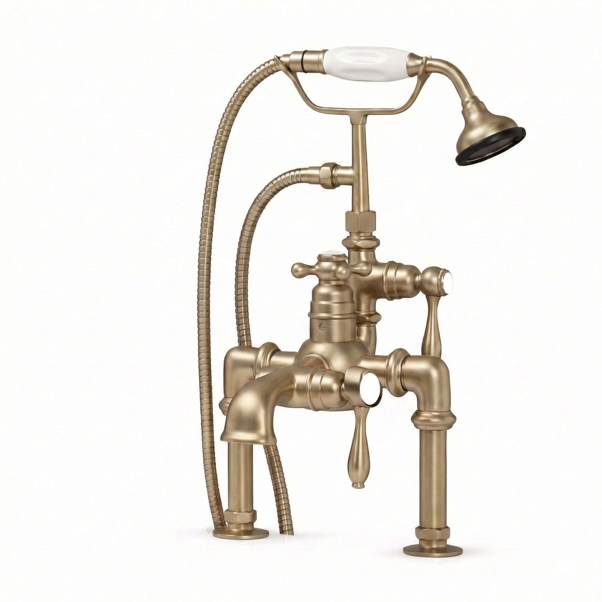 Thermostatic Deck Mount Tub Faucet P0969 | Strom Living Raw Brass - Tub Fillers