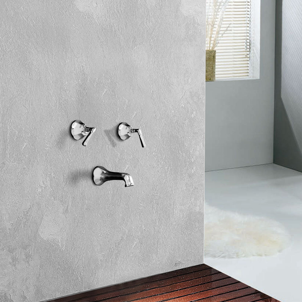 Mississippi In-Wall Tub & Shower Set Lever Handle P0983 | Strom Living - Showers