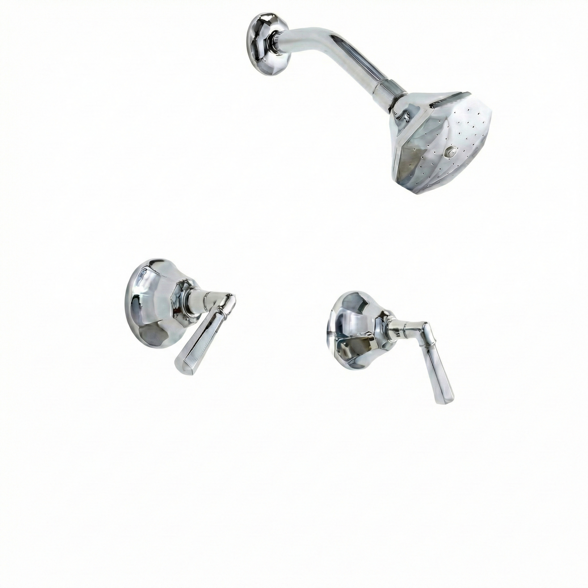 Mississippi In-Wall Shower Set Lever Handles P0984 | Strom Living Chrome - Showers