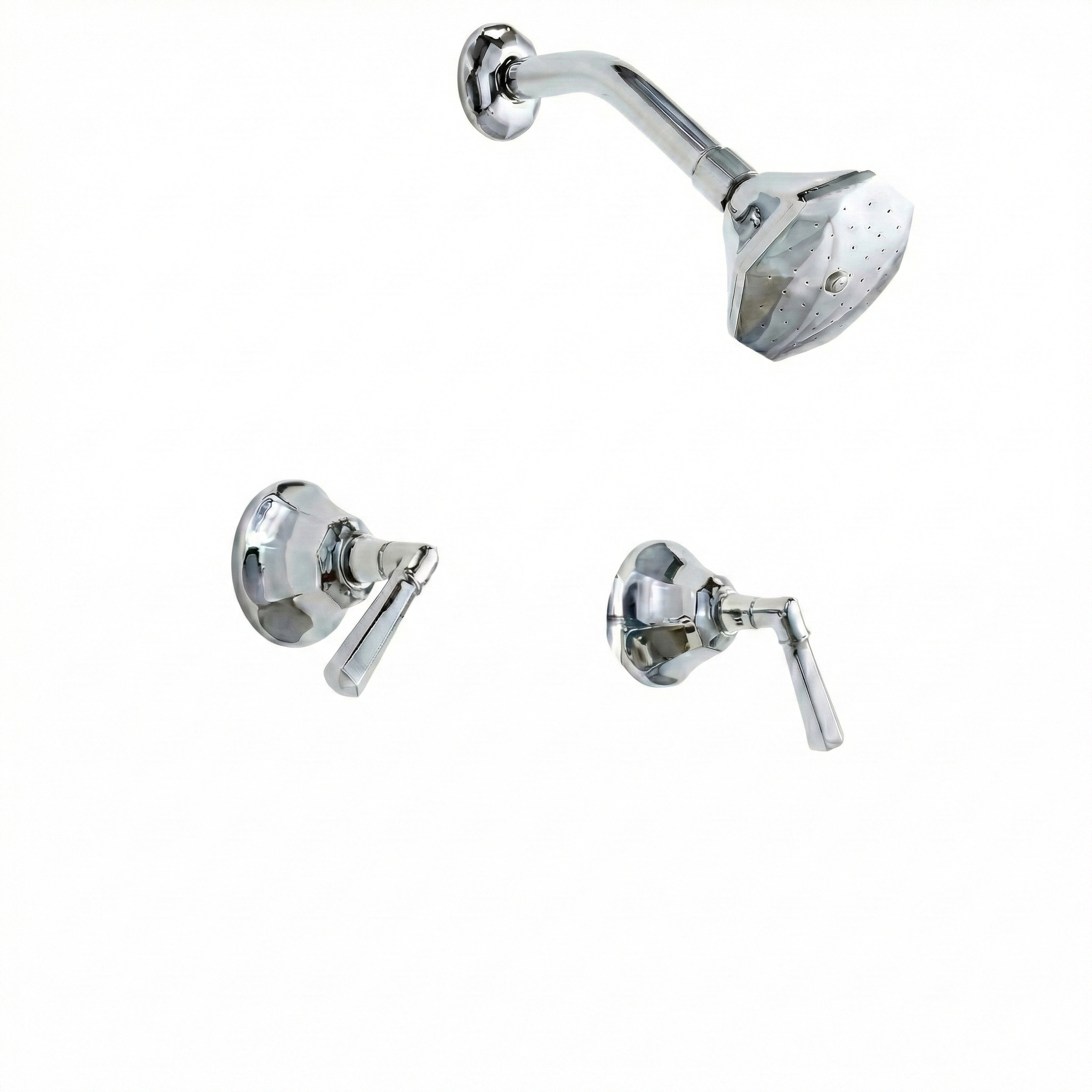 Mississippi In-Wall Shower Set Lever Handles P0984 | Strom Living Chrome - Showers