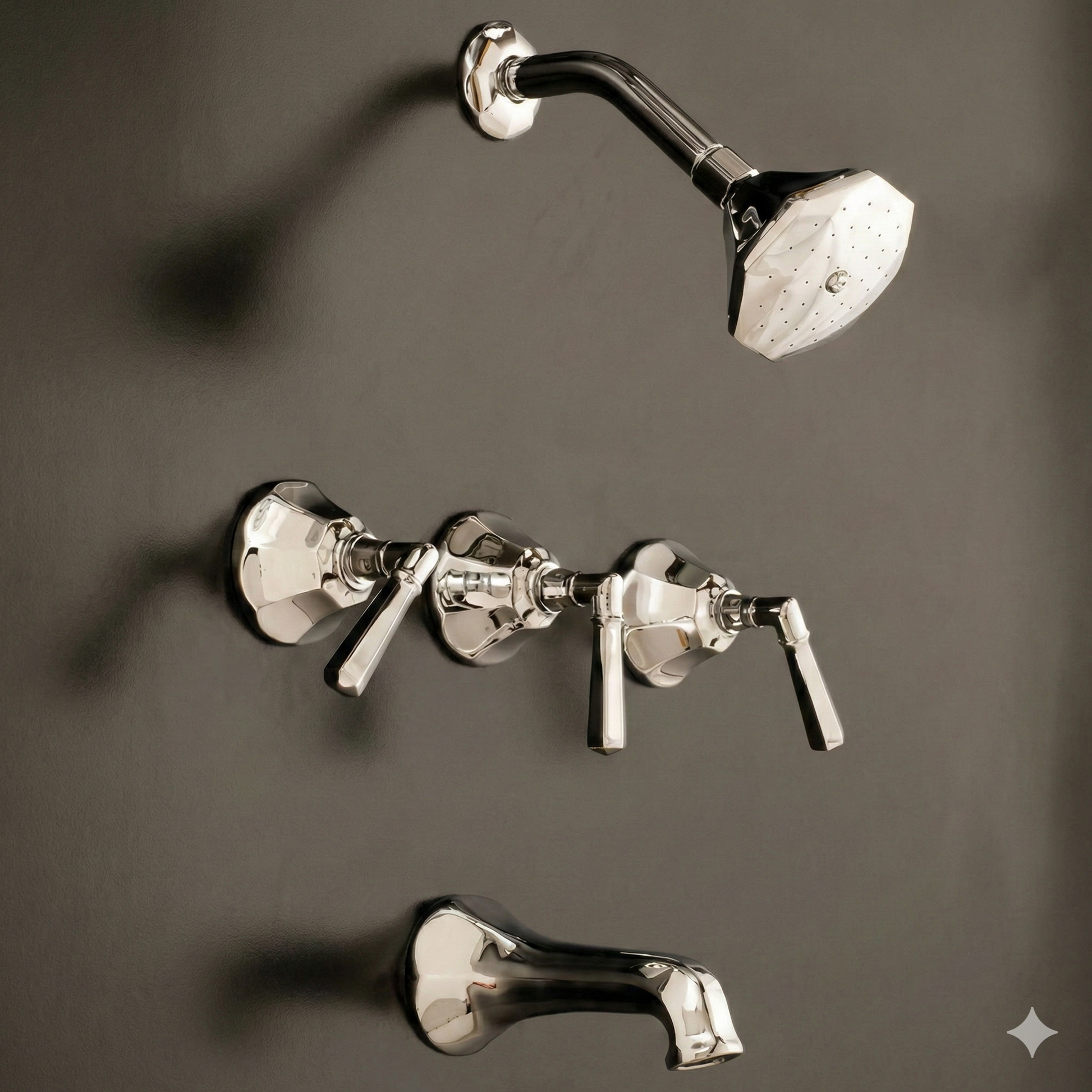 Mississippi In-Wall Shower Set Lever Handles P0984 | Strom Living - Showers