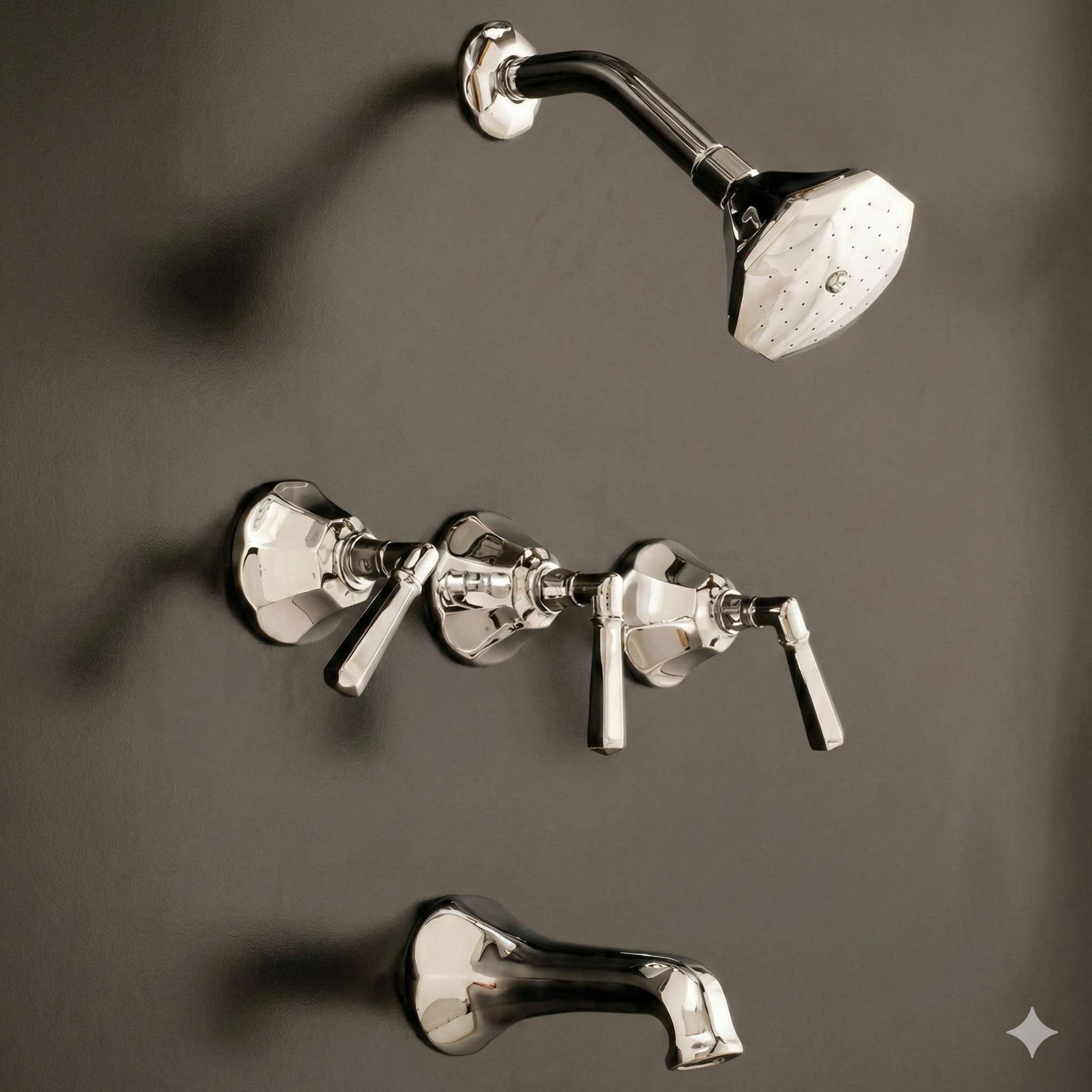 Mississippi In-Wall Shower Set Lever Handles P0984 | Strom Living - Showers