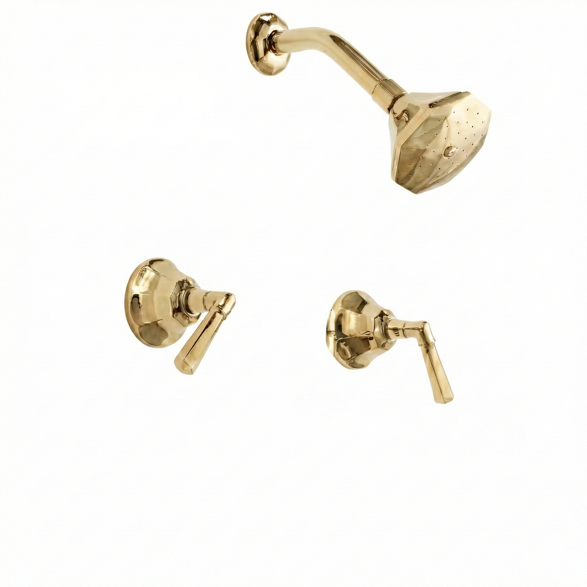 Mississippi In-Wall Shower Set Lever Handles P0984 | Strom Living Polished Brass - Showers
