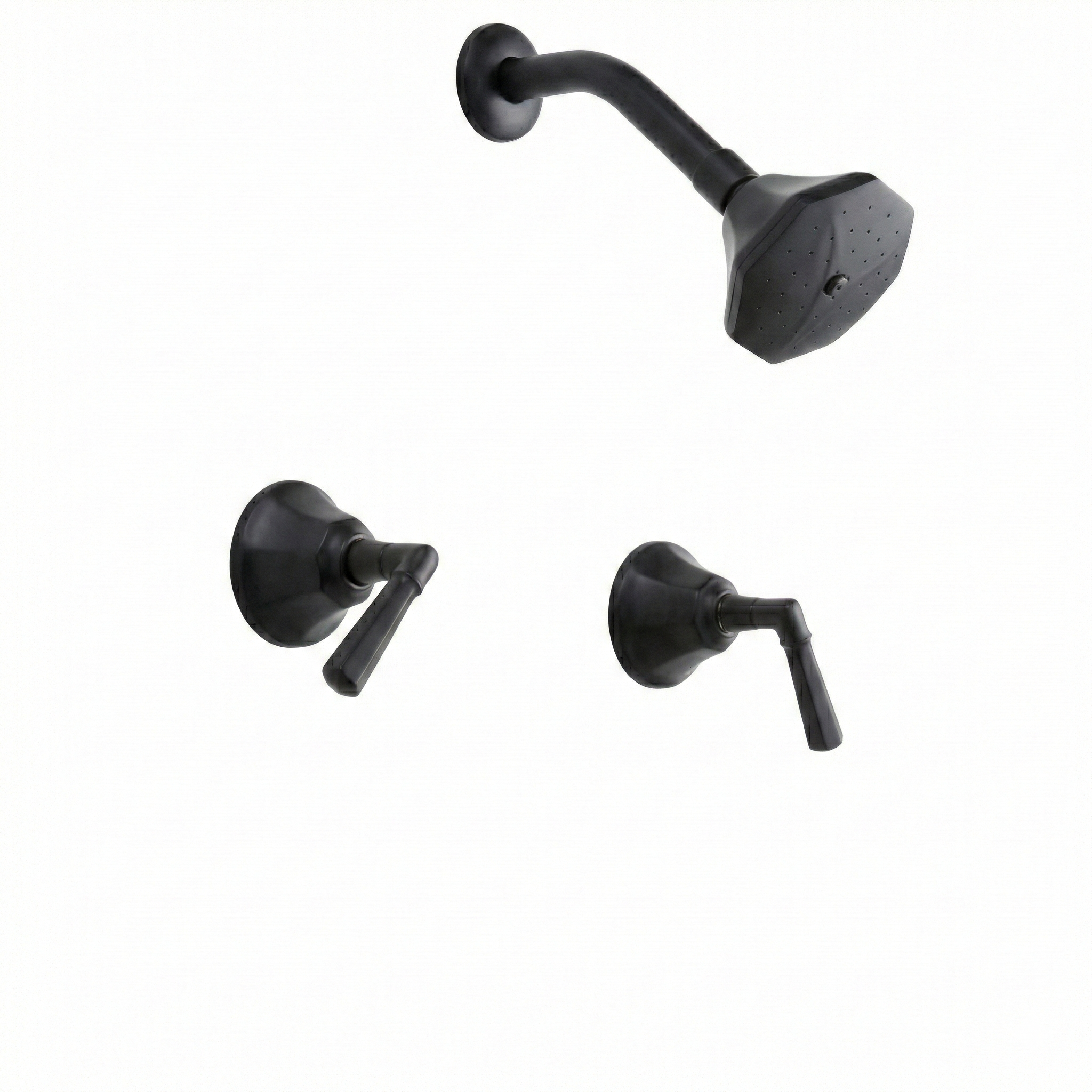 Mississippi In-Wall Shower Set Lever Handles P0984 | Strom Living Oil Rubbed Bronze - Showers