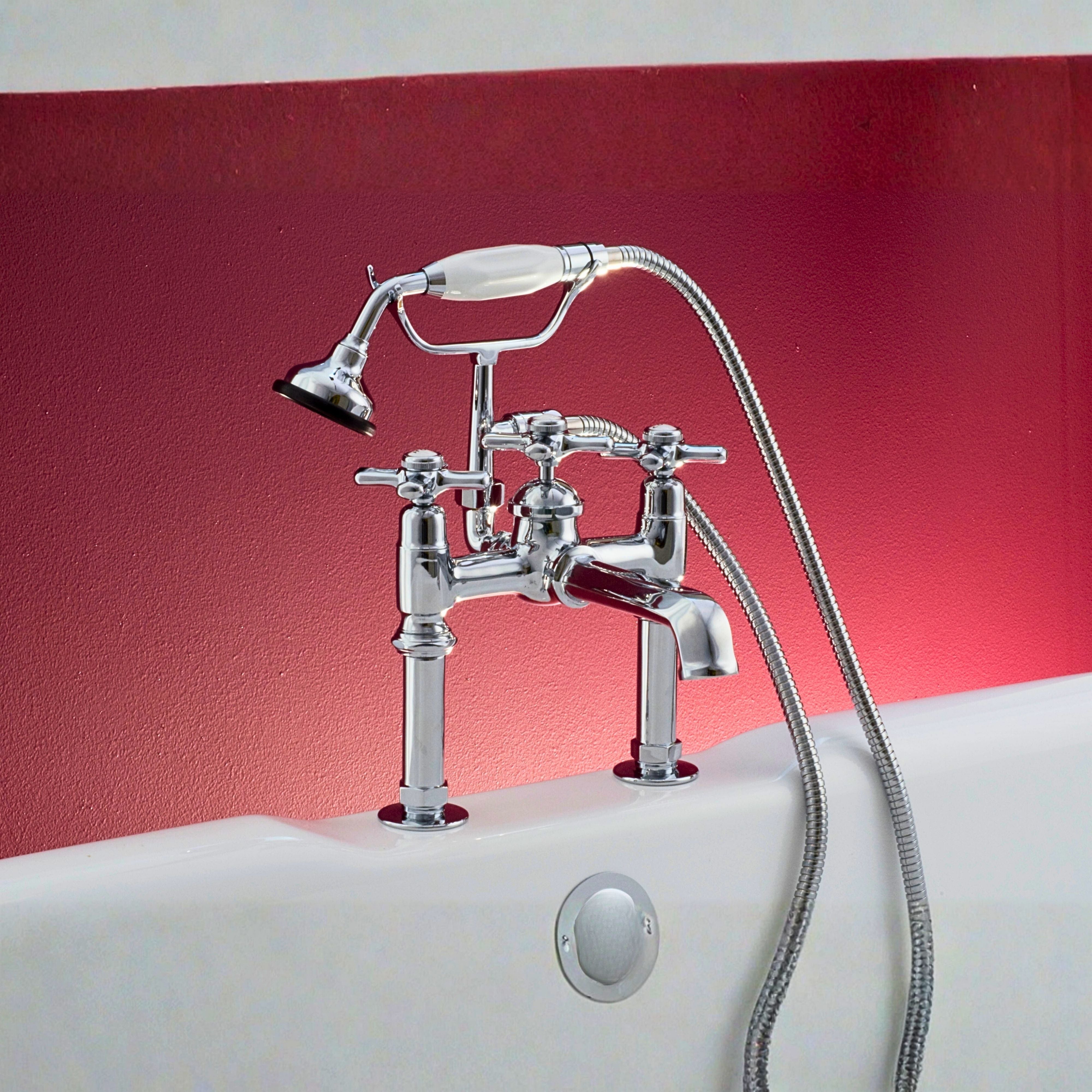 Deco British Telephone Faucet with Handheld P1002 | Strom Living - Tub Fillers