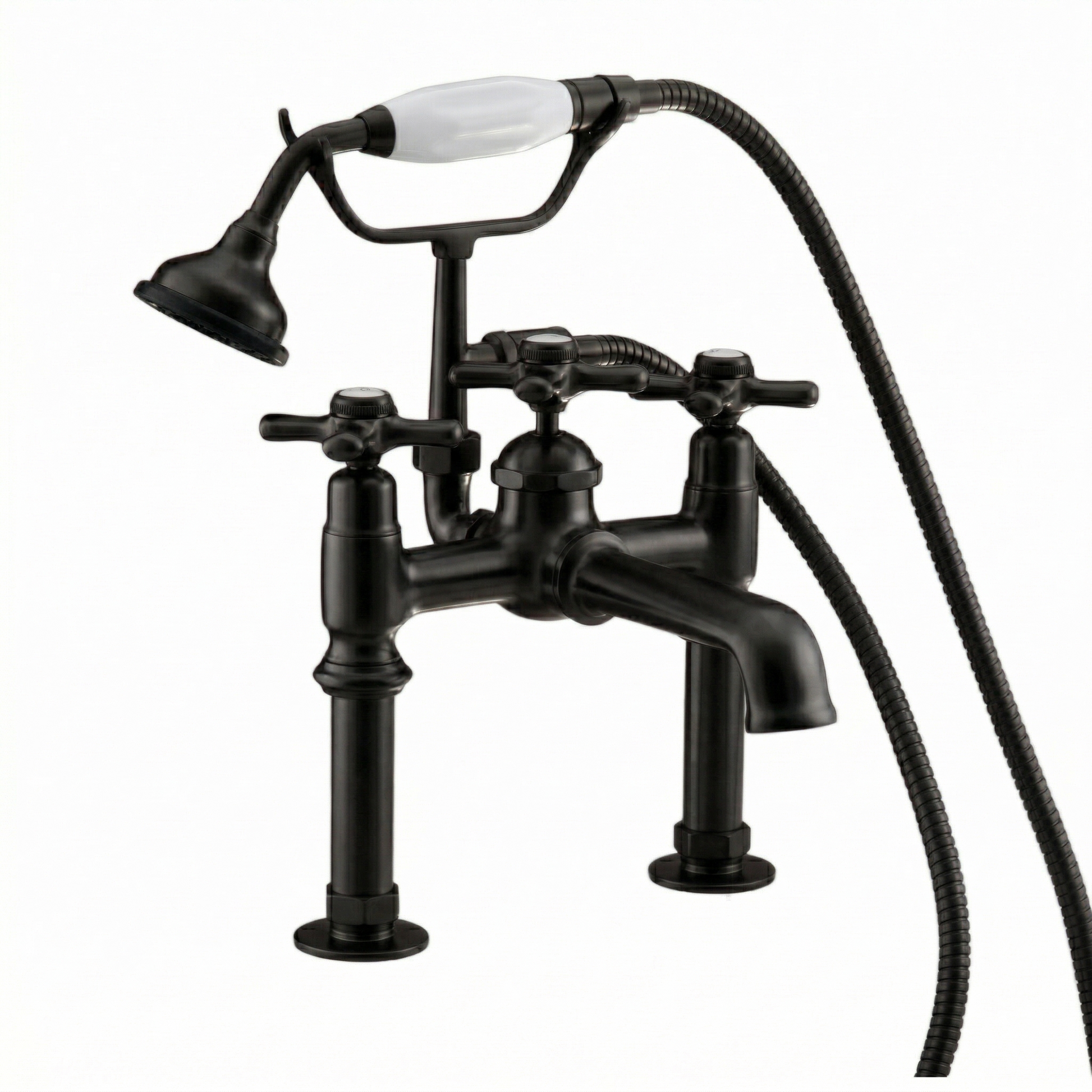 Deco British Telephone Faucet with Handheld P1002 | Strom Living Oil Rubbed Bronze - Tub Fillers