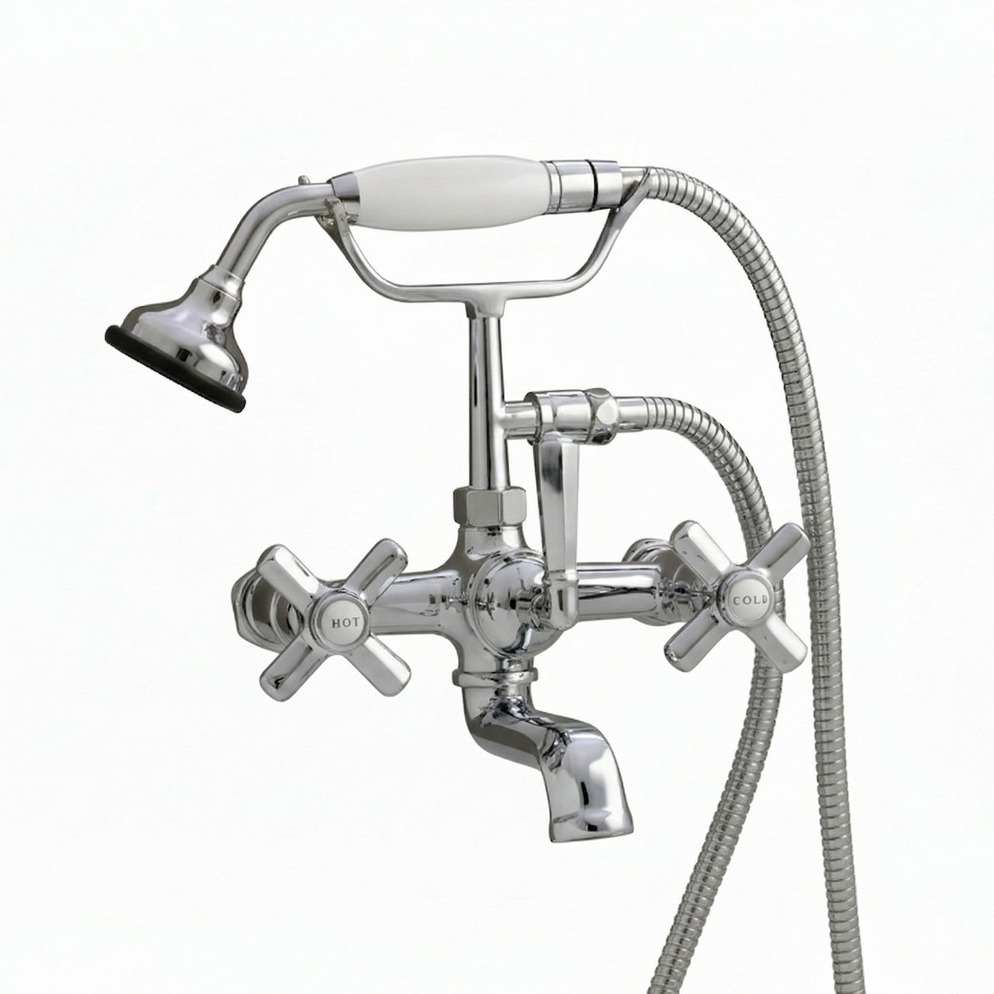 Deco Telephone Wall Mount Tub Faucet P1003 | Strom Living Chrome - Tub Fillers