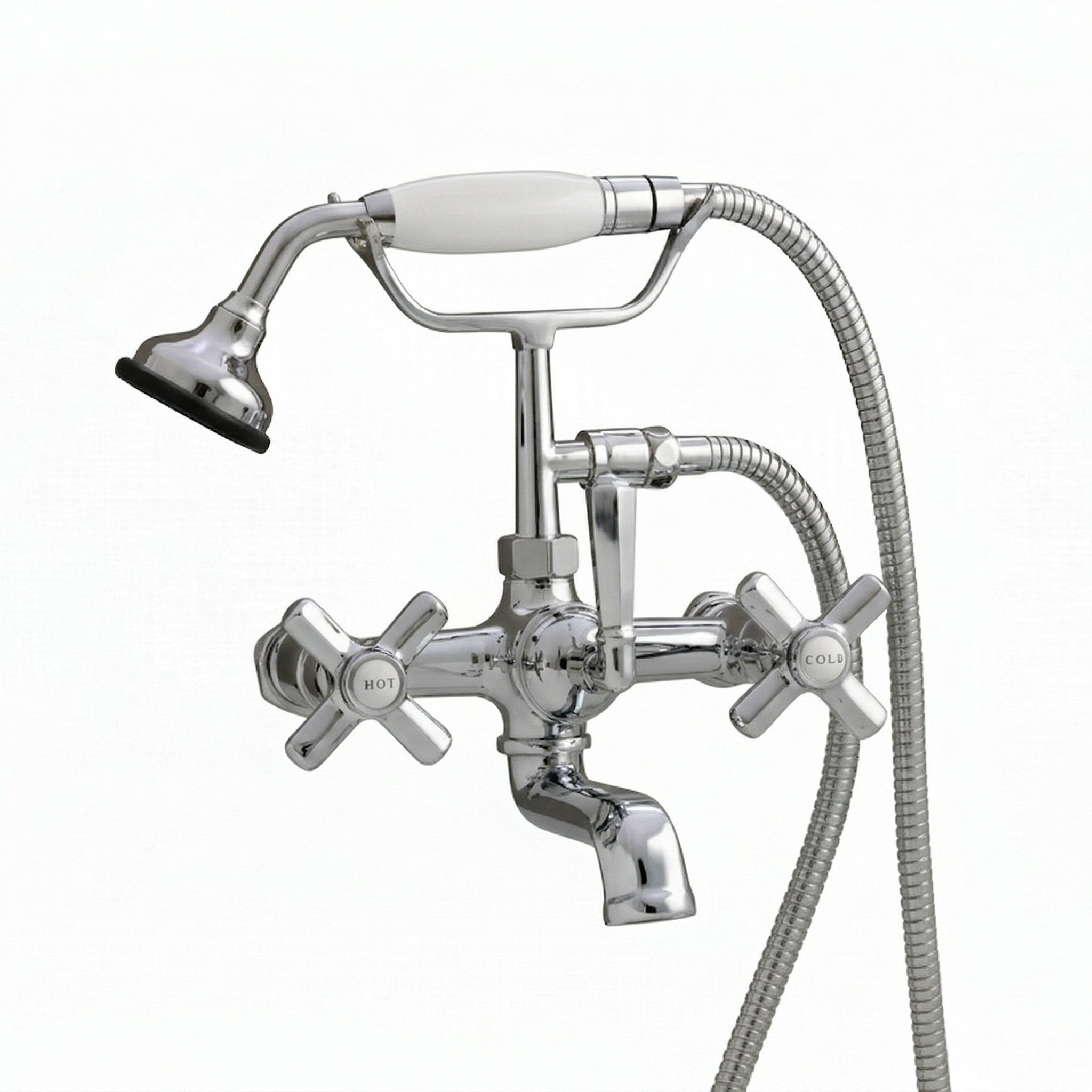 Deco Telephone Wall Mount Tub Faucet P1003 | Strom Living Chrome - Tub Fillers