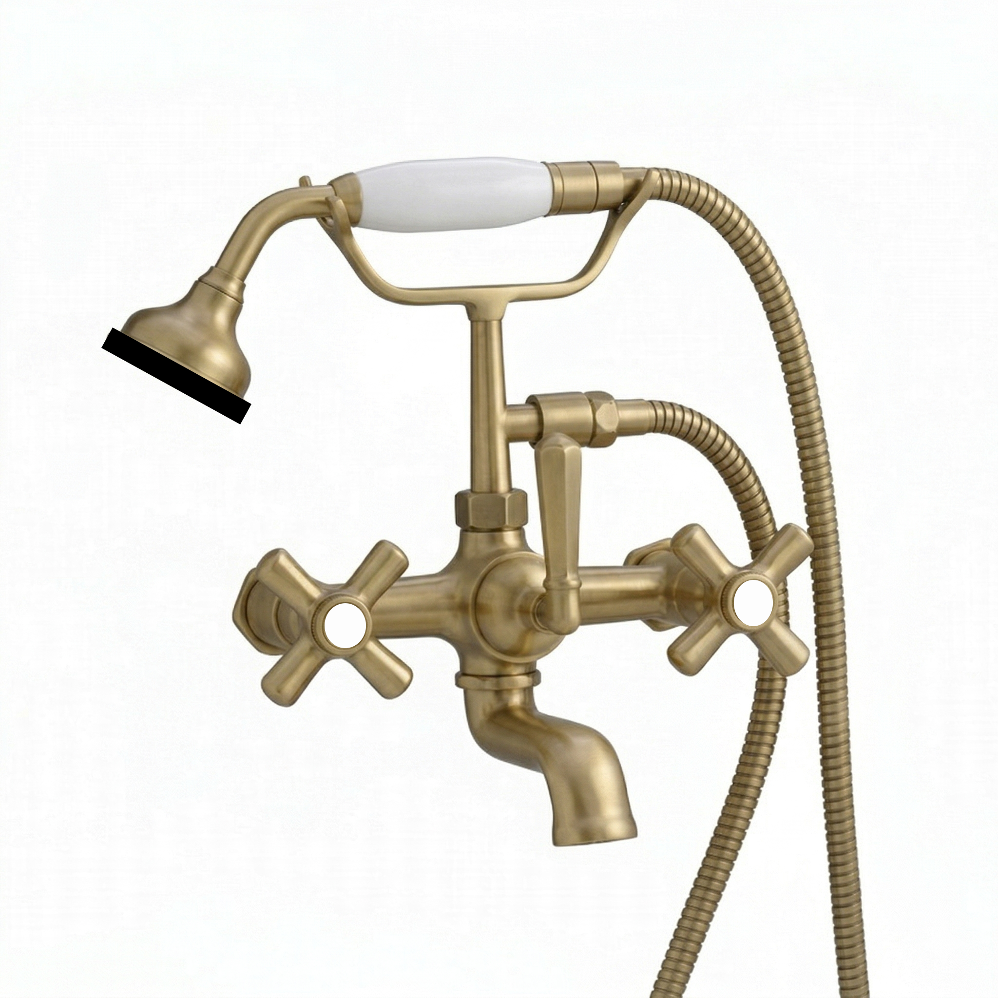 Deco Telephone Wall Mount Tub Faucet P1003 | Strom Living Raw Brass - Tub Fillers