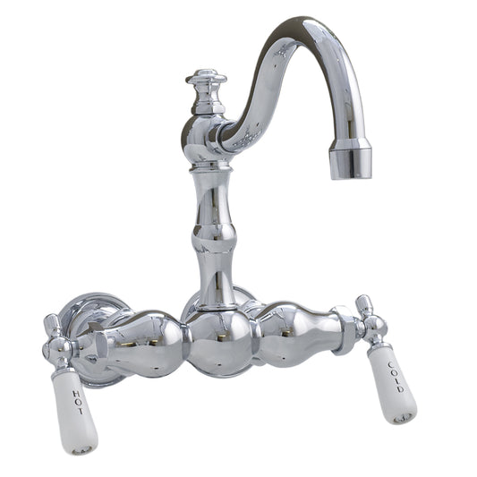 Strom Living 3 Ball Tub Faucet with Fixed Arched Spout and Centers