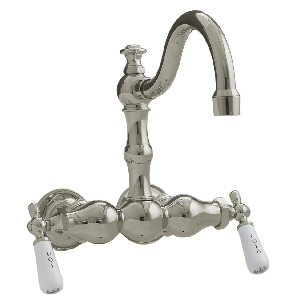 Tub Mount Arched Spout Faucet 3 Ball Handles P1004 | Strom Living