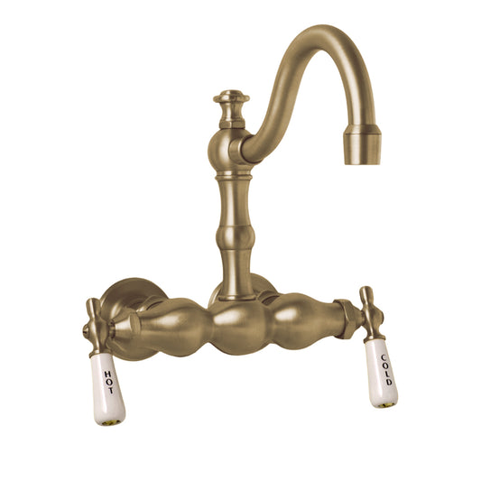 Strom Living 3 Ball Tub Faucet with Fixed Arched Spout and Centers