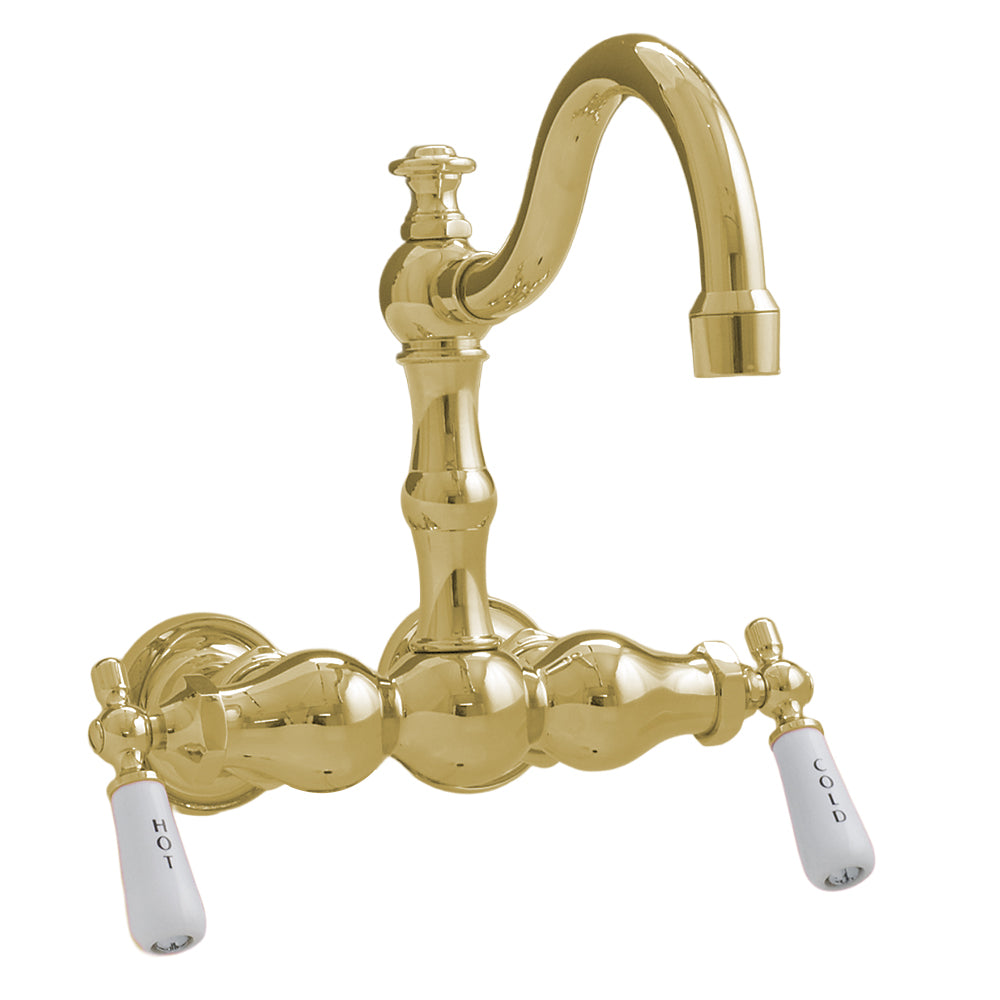 Strom Living 3 Ball Tub Faucet with Fixed Arched Spout and Centers