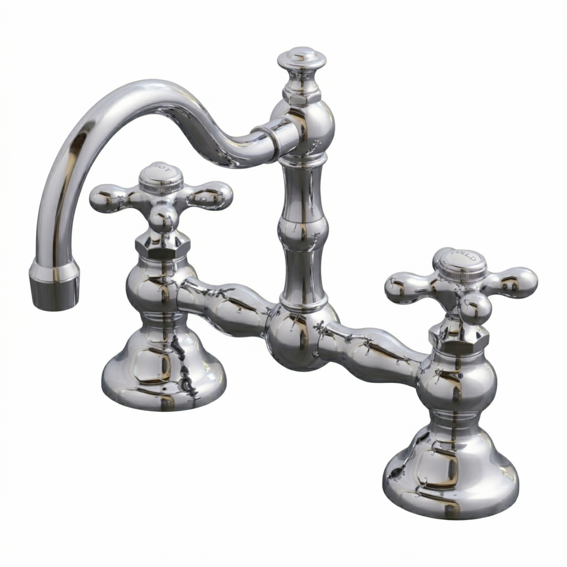 Rio Grande Bridge Lavatory Faucet Cross Handles P1005 | Strom Living