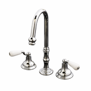 St. Lawrence Widespread Gooseneck Lav Faucet P1008 | Strom Living - Bathroom Faucets